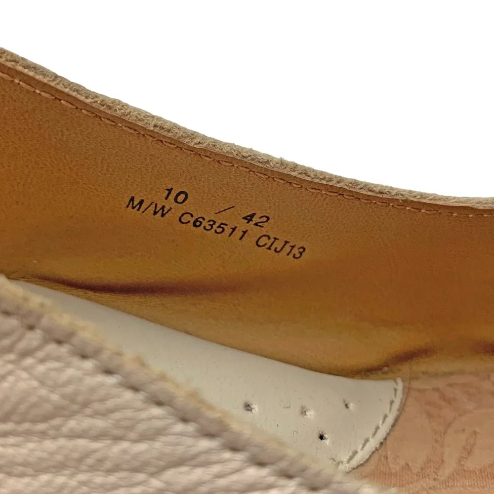 b.o.c‎ C63511 Cream Leather Cork Platform Slingback Wedge Sandal